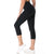 Yoga High Elastic Waist Solid Skinny Stretch Capris Leggings - fordoyoga