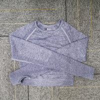 Seamless Yoga Top Long Sleeve Workout Tops - fordoyoga